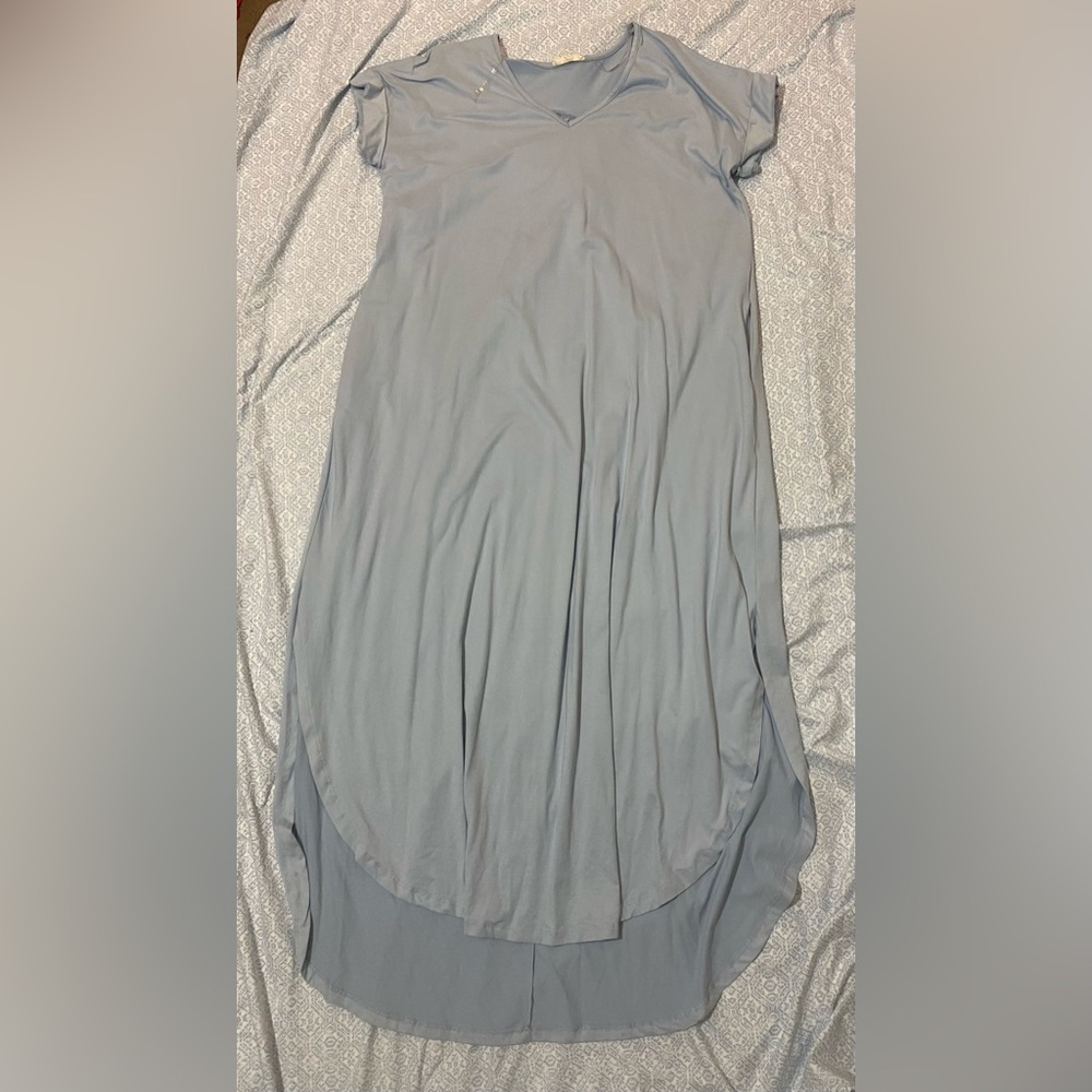 Entro Light blue maxi dress with pockets large